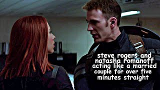 steve rogers and natasha romanoff acting like a married couple for over 5 minutes straight [upl. by Atnuahs]