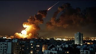 Massive Attack Thousands of Iranian Rockets Hit Tel Aviv Destroying It [upl. by Assilim]