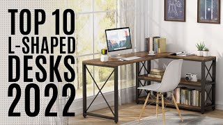 Top 10 Best LShaped Computer Desks of 2022  Corner Office Desk Gaming Desk Writing Table [upl. by Anirod]