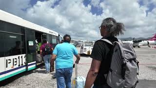 Saint Maarten Airport Arrival 2024 SXM [upl. by Orlena]