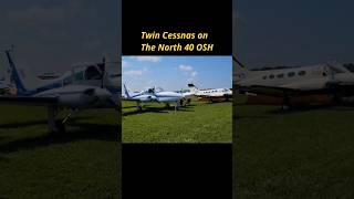 Twin Cessnas Parked at Oshkosh on the North 40 [upl. by Sina258]