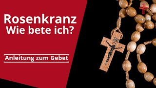 Den Rosenkranz beten  Wie geht das Anleitung zum Gebet [upl. by Namyac464]