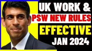 New UK Work amp Post Study Work PSW Visa Rules Effective From January 2024 UK Student Visa New Rules [upl. by Arehc477]