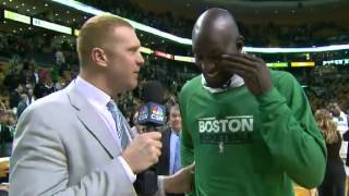 Brian Scalabrine interviewing Kevin Garnett [upl. by Stephens]