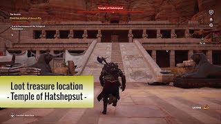 Loot treasure location Temple of Hatshepsut AC Origins  The Curse of the Pharaohs DLC [upl. by Olwen]