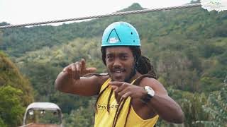 Ziplining at La Vallée Des Couleurs Nature Park Mauritius [upl. by Akiehsat]