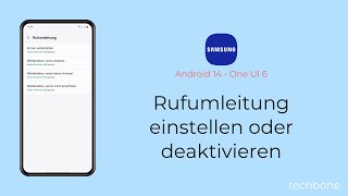 Rufumleitung einstellen oder deaktivieren  Samsung Android 14  One UI 6 [upl. by Chapnick682]