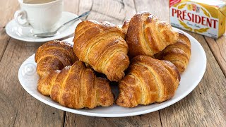 Croissante cu unt  French Croissants CC Eng Sub  JamilaCuisine [upl. by Sproul576]