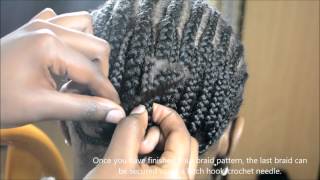 How to secure braid pattern WITHOUT THREAD [upl. by Renraw]