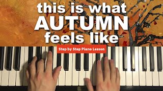 JVKE  this is what autumn feels like Piano Tutorial Lesson [upl. by Eide244]