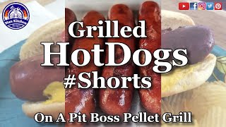 Grilled Hot Dogs On Pellet Grill shorts [upl. by Duax]