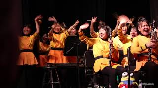 京都橘高等高校吹奏楽部 Kyoto Tachibana Marching Band Green Band FestivalSing Sing Sing January 2 2018 [upl. by Salta372]