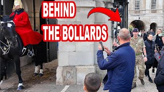 ❌Soldier Tells Tourists to Stay Behind Bollards During Changing of the Guardsquot [upl. by Hughie]