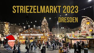 Dresden Striezelmarkt 2023  Weihnachtsmarkt  Walkingtour [upl. by Laurentium]