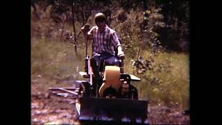 197602 Peter on Gazula a Ransomes crawler Beaconsfield Upper [upl. by Anoiuq]