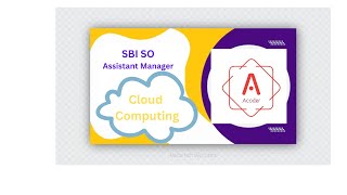 Ep01 Cloud Computing  SBI SO  Assistant Manager sbi sbipo sbiso cloudcomputing [upl. by Sara]