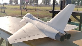 3D printed Eurofighter Typhoon Jet maiden flight [upl. by Paolina]