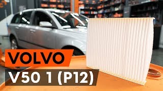 Så byter du kupefilter på VOLVO V50 1 P12 AUTODOCLEKTION [upl. by Zinck]