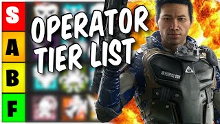 NEW Official Operator Tier List Y9S1  Rainbow Six Siege [upl. by Aissyla]