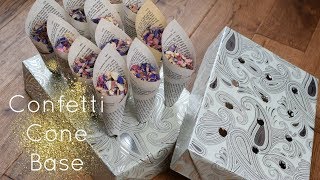 How to make a Confetti Cone Base [upl. by Nylaj]