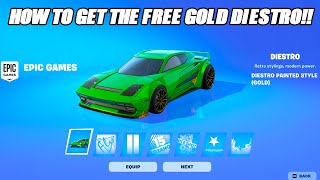 How To Get The NEW FREE GOLD Diestro In Rocket RacingFortnite  Rocket Racing Update [upl. by Berners312]