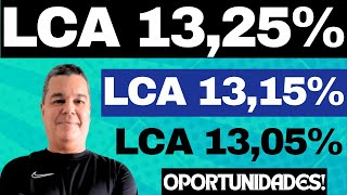 AS MELHORES OPORTUNIDADES DE INVESTIMENTOS NA RENDA FIXA EM LCA COM TAXAS DIFERENCIADAS E FGC [upl. by Yaffit]