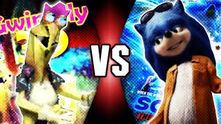 Ugly Sonic VS Gwimbly Chip N Dale VS Smiling Friends  Versus Trailer [upl. by Nivek]