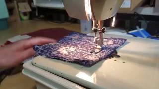 Using the Dress Maker Sewing Machine Zig Zag [upl. by Ramedlav]