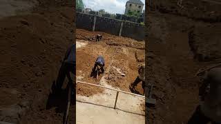 Men at work Excavations of trenches ongoingconstruction viralvideo civilengineering home [upl. by Yemaj]