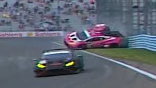 IMSA WeatherTech Championship 2024  Watkins Glen Race  Bovy Big Crash [upl. by Atires]