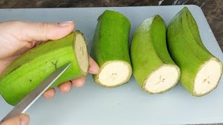 ¿Tienes Plátano Verde Te enseño a preparar una receta fácil y muy deliciosa [upl. by Arrais]