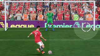 FIFA 22  Manchester United vs Manchester City  Penalty Shootout Gameplay PS5 UHD 4K60FPS [upl. by Nuawd360]