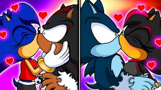 SONICA amp SHADINA KISSED WEREHOG SONIC amp WEREHOG SHADOW  Sonic Comic Dub Compilation [upl. by O'Toole109]