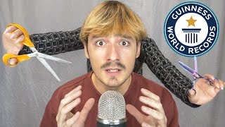 ASMR FASTEST HAIRCUT  WORLD RECORD [upl. by Drarehs]