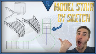 How to Model Stairs by Sketch  Revit [upl. by Ahsyak494]