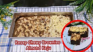 Resep Chewy Brownies Almond Keju Panggang  Dapur Mar [upl. by Olegnaed615]