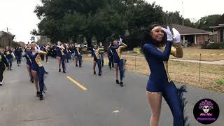 Carencro High quotGolden Bruinquot Marching Band  40th Carencro Mardi Gras Parade 2024  Carencro LA [upl. by Ancilin]