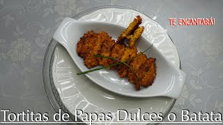 Como Hacer Tortitas de Papas Dulces o Batata  Te encantará  Sweet Potato Fritters or Hash Browns [upl. by Kelly]