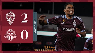 HIGHLIGHTS Reggie Cannon scores in home debut as the Rapids clinch a playoff birth vs Toronto [upl. by Ennoira]