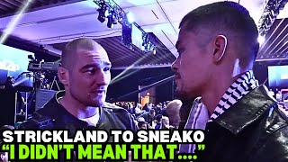 Sean Strickland APOLOGIZE To Sneako After Sparring Him NEW VIDEO [upl. by Bright]