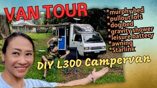 COMPLETE VAN TOUR  L300 Campervan  Vanlife Philippines  FilAmstagram  Big White  DIY Campervan [upl. by Caren981]