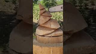 Chainsaw Carving a tree from a Log [upl. by Ilse682]