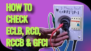 How to check Elcb by Earth leakage tester  Elcb tester  RCD tester  Earth leakage tester [upl. by Minier]