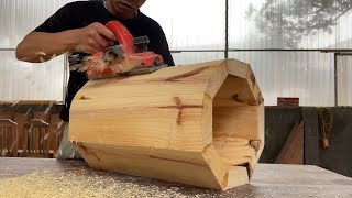 The Most Beautiful Woodworking  Crafting Unique Artistic Tables with Inventive Woodworking Concept [upl. by Rebane636]