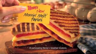 Wendys Breakfast Commercial 2011 Melt Panini [upl. by Horatius68]