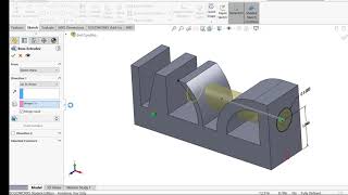 SolidWorks Extruded BossBase Feature  End Conditions No Audio [upl. by Atenik726]