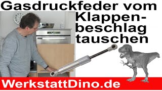 Küchen Klappe Gasdruckfeder Klappenbeschlag wechseln [upl. by Elag495]