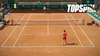 Top Spin 2K25  Carlos Alcaraz Vs Matteo Berrettini I Roland Garros I Legend Difficulty PS5 [upl. by Aicilegna904]