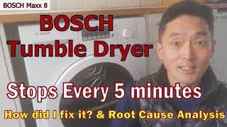 BOSCH Tumble Dryer Keeps Stopping  How to Fix [upl. by Southard]