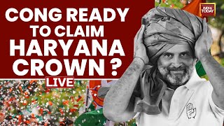 Haryana Results LIVE Is Congress On Its Way To Claim The Crown Of Haryana  Congress LIVE News [upl. by Yona]